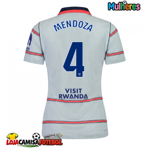 Camisa de Futebol Atletico Madrid Rodrigo Mendoza #4 Equipamento Alternativo Mulheres 2026-27 Manga Curta
